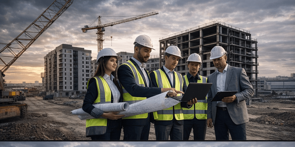 Команда на строительной площадке — Long Partners Development